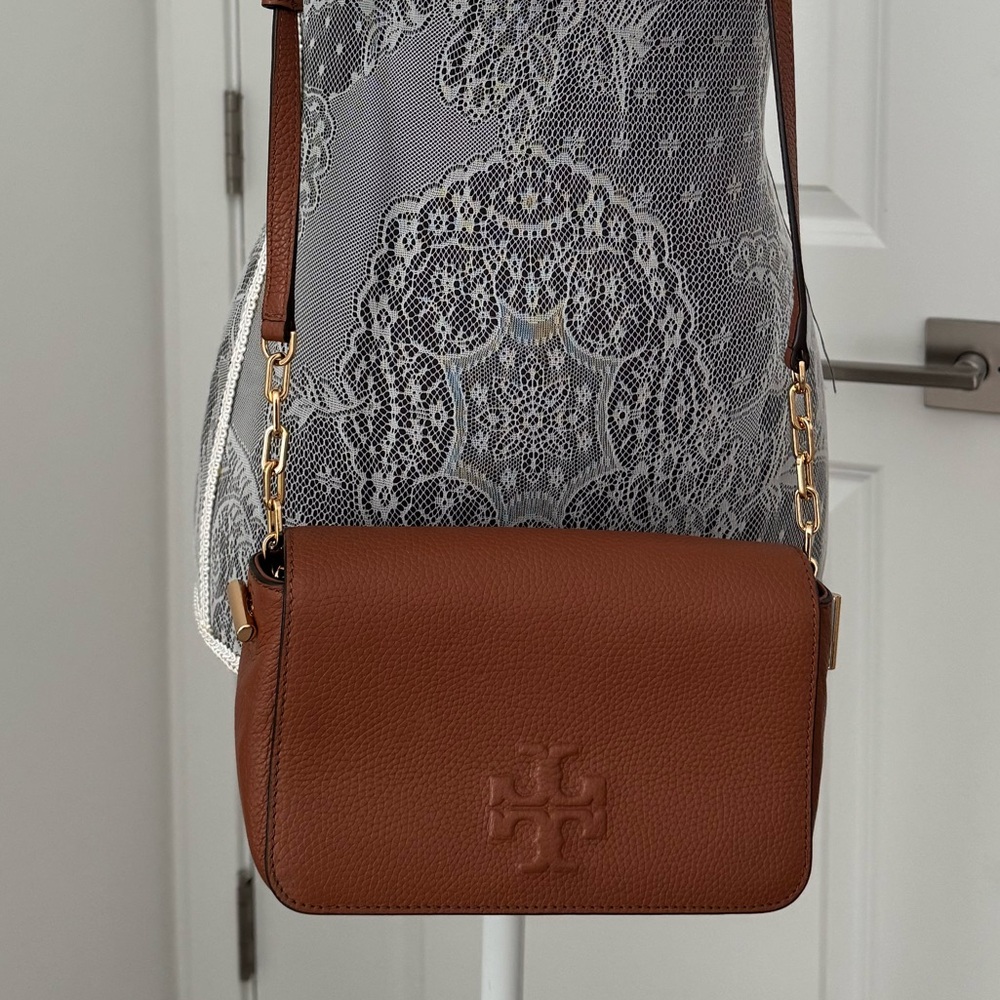 Tory Burch Tan Leather Crossbody Bag